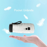 Portable Anti-UV Pouch Mini Umbrella Rain Women Windproof Durable 5 Folding Sun Umbrellas Portable Solar Female Parasol