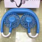 Charging portable lazy fan student desktop fan hanging neck fan