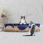 Cat Tunnel Cat Toy Felt Pom Splicing Deformable Kitten Nest Collapsible Tube House Tunnel Interactive Pet Toy Cat Accessories